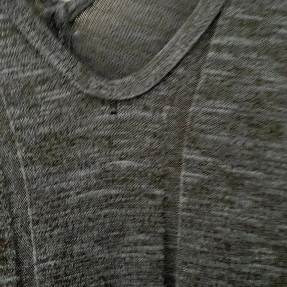 LUSH Sweater Tunic Top Women M Dark Blue Stretchy V-Neck in front and back - Picture 6 of 6